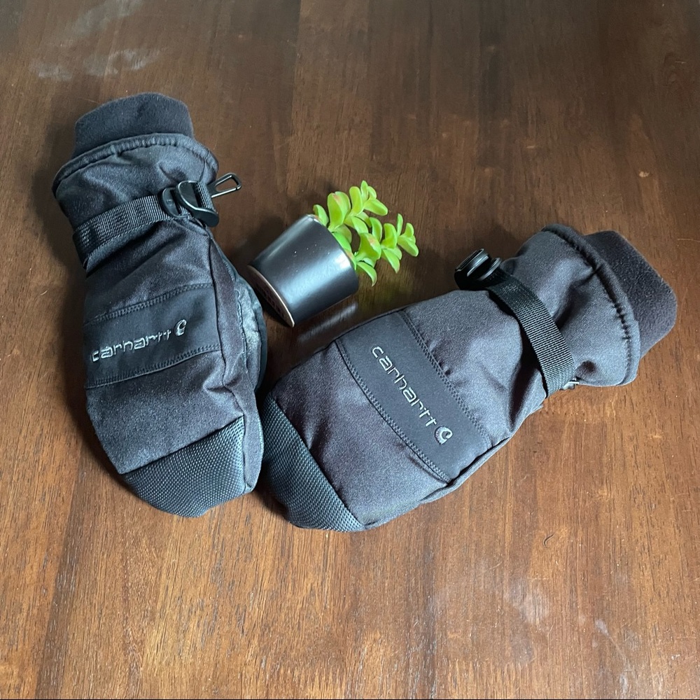 Carhartt Black WATERPROOF INSULATED MITTs Size Medium